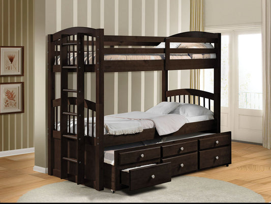 Micah Twin/Twin Bunk Bed W/Trundle & Storage