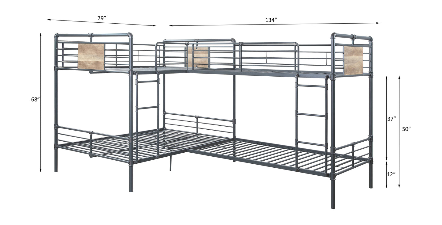 Cordelia Double Twin & Double Full Bunk Bed