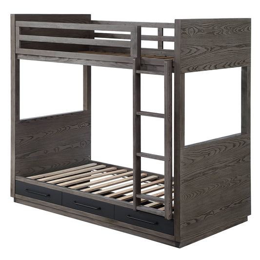 Estevon Twin/Twin Bunk Bed W/Storage