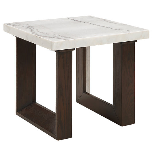 Edwyn End Table w/Marble Top