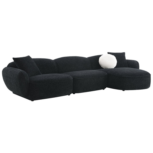Lucifer Sectional Sofa w/3 Pillows