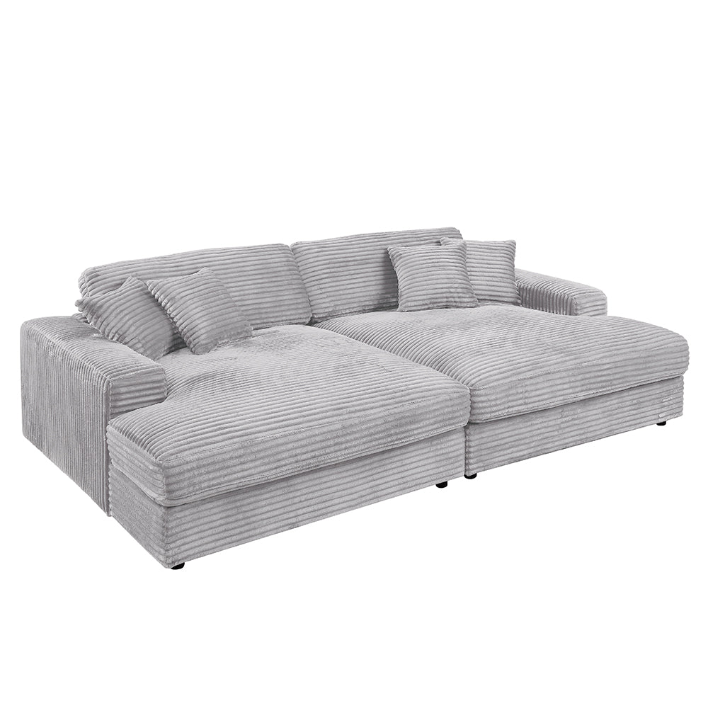 Hilde Sectional Sofa w/4 Pillows